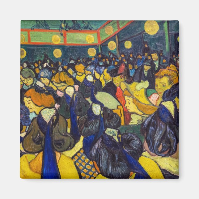 Íman Vincent van Gogh - O salão de baile em Arles (Frente)
