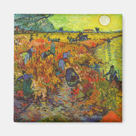 Íman Vincent van Gogh - O Vineyard Vermelho