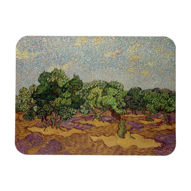 Íman Vincent van Gogh - Oliveiras (Horizontal)