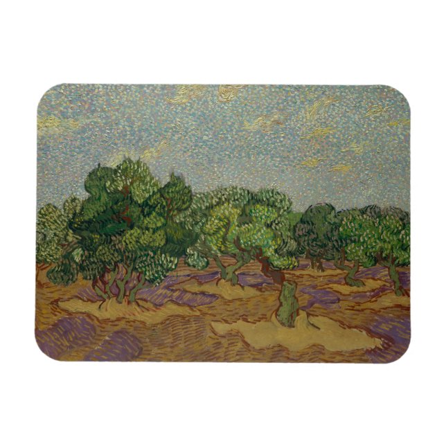 Íman Vincent van Gogh - Oliveiras (Horizontal)