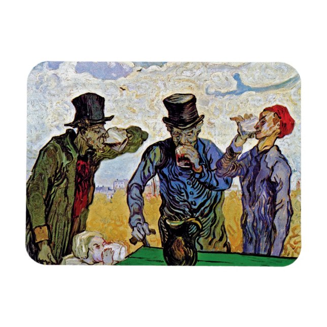 Íman Vincent Van Gogh - Os Bebedores - Arte Fina (Horizontal)