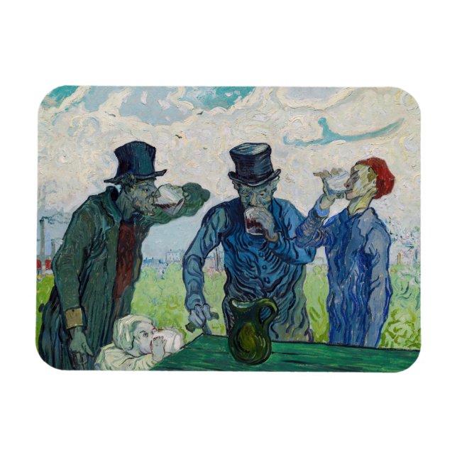 Íman Vincent van Gogh - Os Bebedores, segundo Daumier (Horizontal)
