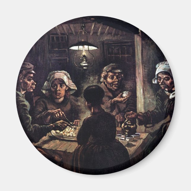 Íman Vincent Van Gogh - Os Comedores de Batata Arte Fin (Frente)