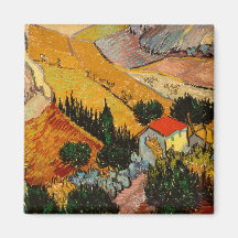 Vincent van Gogh - Paisagem, Casa e Plowman