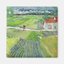 Íman Vincent van Gogh - Paisagem com Carruagem e comboi