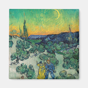 Íman Vincent van Gogh - Paisagem lunática com Casal