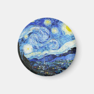 Íman Vincent Van Gogh, pintura A Noite Estrelada
