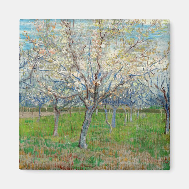 Íman Vincent van Gogh - Pomar Cor-de-Rosa (Frente)