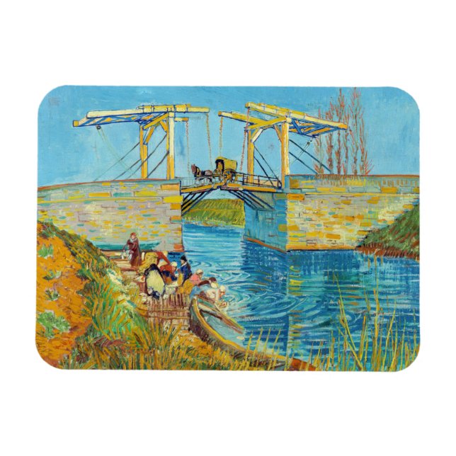 Íman Vincent van Gogh - Ponte Langlois em Arles #1 (Horizontal)