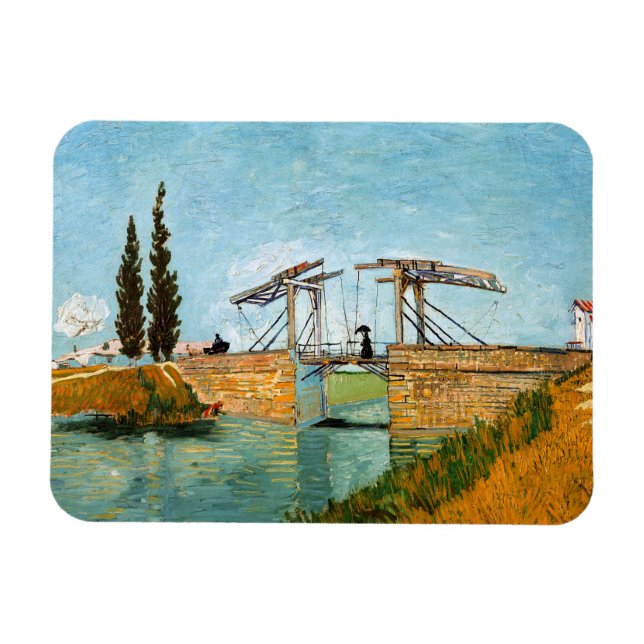 Íman Vincent van Gogh - Ponte Langlois em Arles #3 (Horizontal)