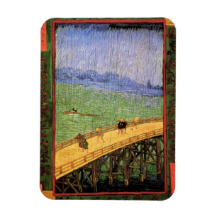 Íman Vincent Van Gogh - Ponte Na Chuva Arte Japonesa