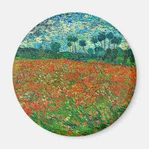 Íman Vincent Van Gogh Poppy Campo de Belas Arte