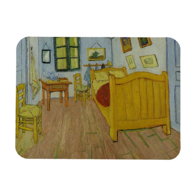 Íman Vincent Van Gogh, quarto de cama em Arles, 1rua ve (Horizontal)