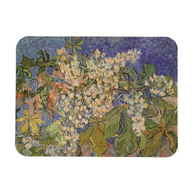 Íman Vincent van Gogh - Ramos de Castanheira em Flor (Horizontal)
