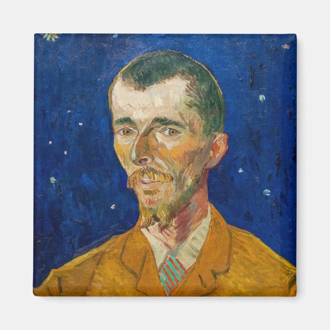 Íman Vincent Van Gogh - Retrato de Eugene Boch, Arles (Frente)