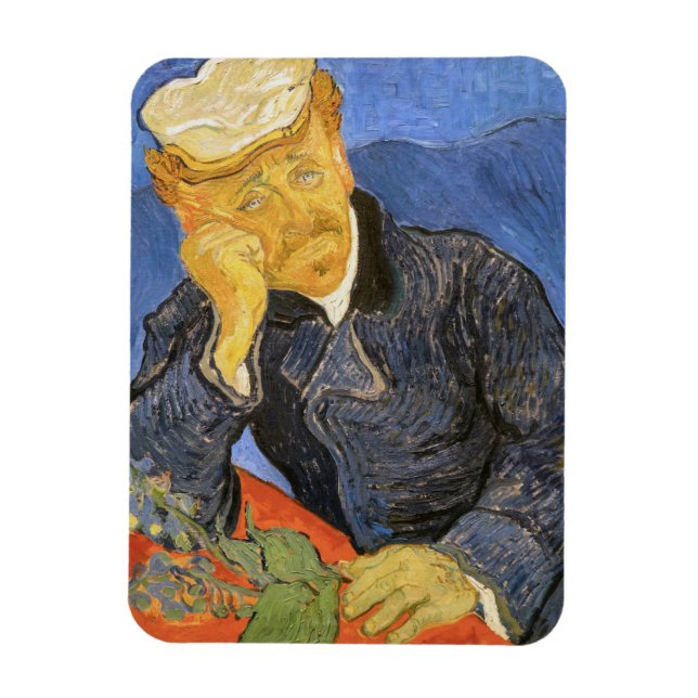 Íman Vincent Van Gogh - Retrato do Doutor Paul Gachet (Vertical)