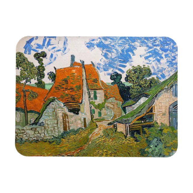 Íman Vincent van Gogh - Rua em Auvers-sur-Oise (Horizontal)