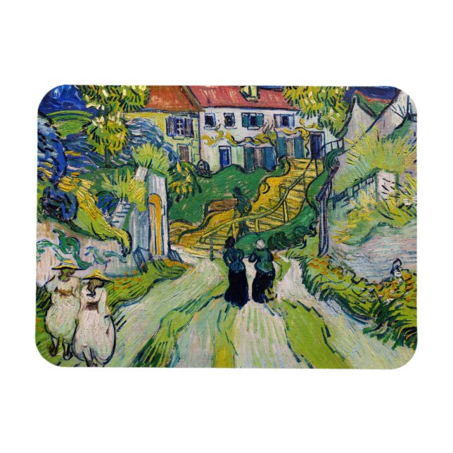 Íman Vincent van Gogh - Stairway em Auvers (Horizontal)