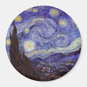 Íman Vincent Van Gogh Starry Night Vintage Fine Art