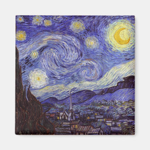 Íman Vincent Van Gogh Starry Night Vintage Fine Art