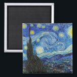 Íman Vincent Van Gogh Starry Night Vintage Fine Art<br><div class="desc">Vincent Van Gogh Starry Night Vintage Magnet</div>