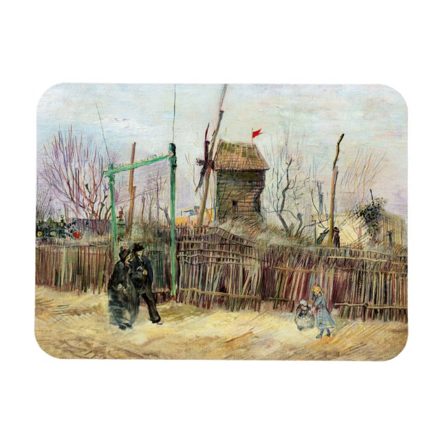 Íman Vincent van Gogh - Street Scene em Montmartre (Horizontal)