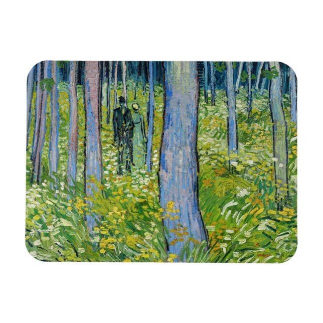 Íman Vincent van Gogh - Sub-bosque com Duas Figuras (Horizontal)