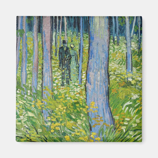 Íman Vincent van Gogh - Sub-bosque com Duas Figuras (Frente)