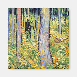 Íman Vincent Van Gogh - Sub-bosque com Duas Figuras