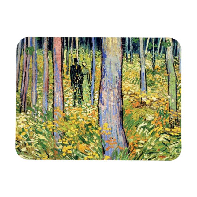 Íman Vincent Van Gogh - Sub-bosque com Duas Figuras (Horizontal)