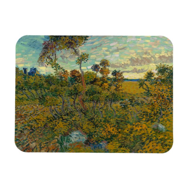 Íman Vincent Van Gogh, Sunset Em Montmajour (Horizontal)