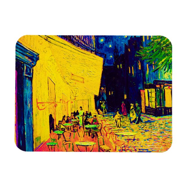 Íman Vincent Van Gogh - Terraço do Café à Noite Pop Art (Horizontal)