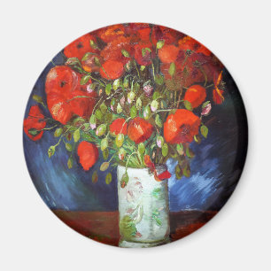 Íman Vincent Van Gogh Vase with Red Poppies Fine Art