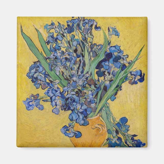 Íman Vincent van Gogh - Vaso com Íris (Frente)