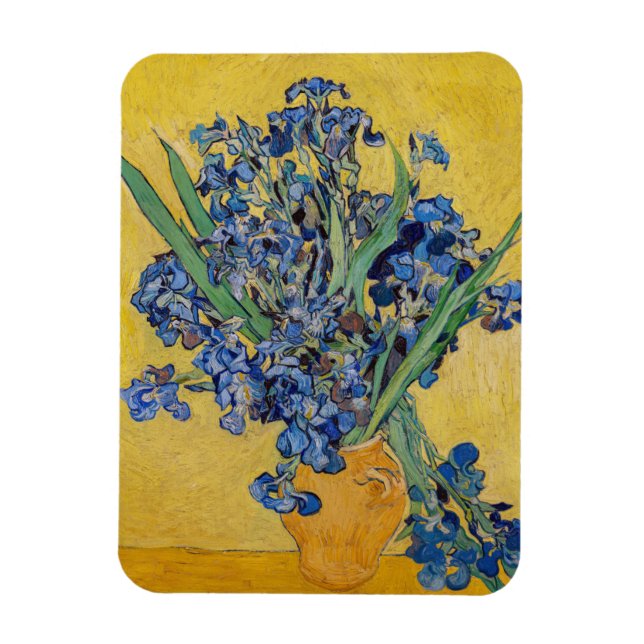 Íman Vincent van Gogh - Vaso com Íris (Vertical)