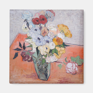 Íman Vincent van Gogh - Vaso com Rosas & Anêmonas