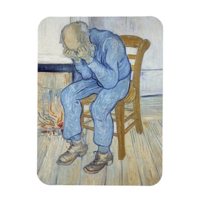 Íman Vincent van Gogh | Velho com Tristeza (Vertical)