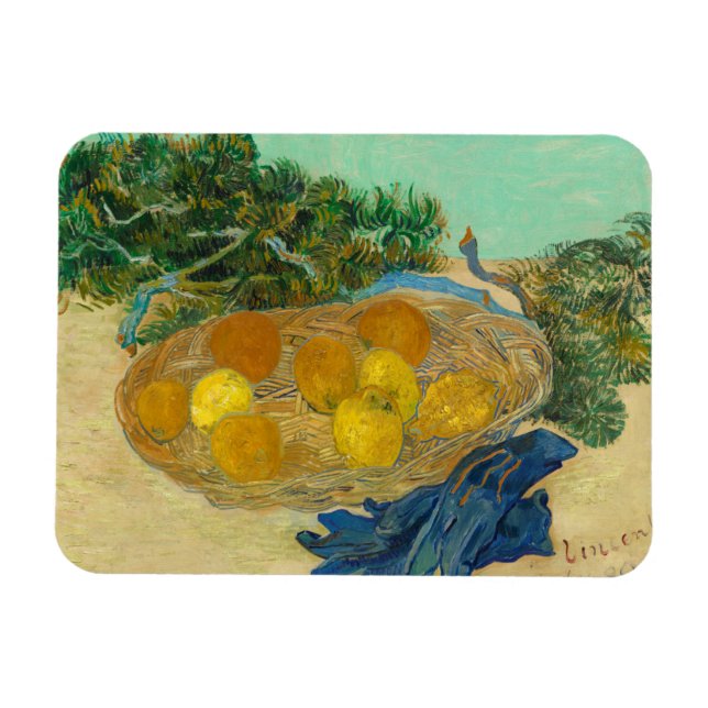 Íman Vincent Van Gogh | Vida tranquila das laranjas e d (Horizontal)