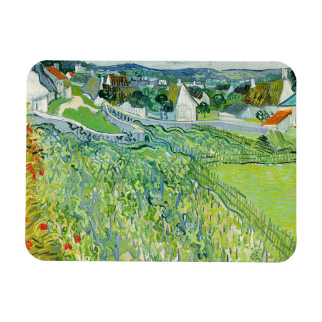Íman Vincent van Gogh - Vinhas em Auvers (Horizontal)