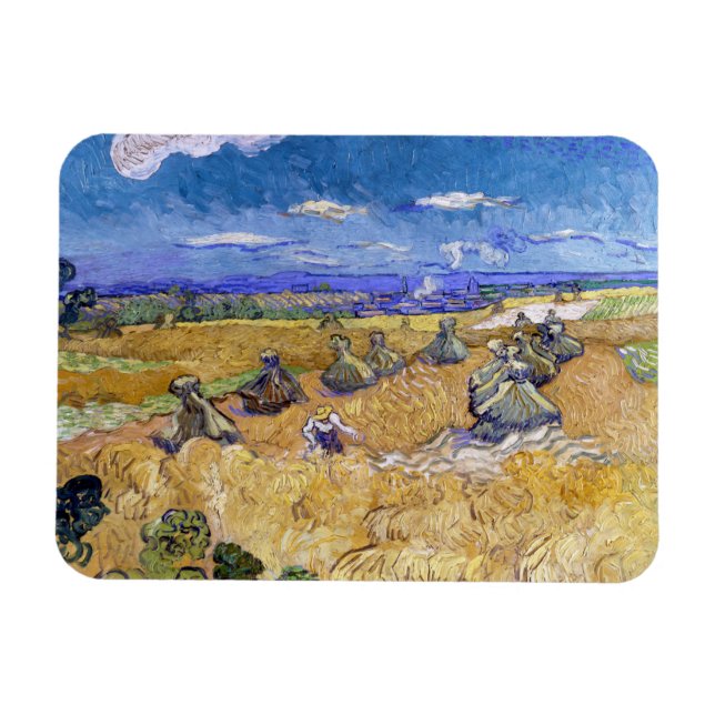 Íman Vincent van Gogh - Wheat Stacks with Reapers (Horizontal)