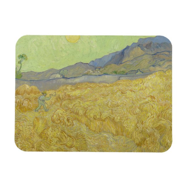 Íman Vincent van Gogh - Wheatfield com um Receptor (Horizontal)