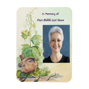 Íman Vinha de Pássaro Wren Memorial Lembrança