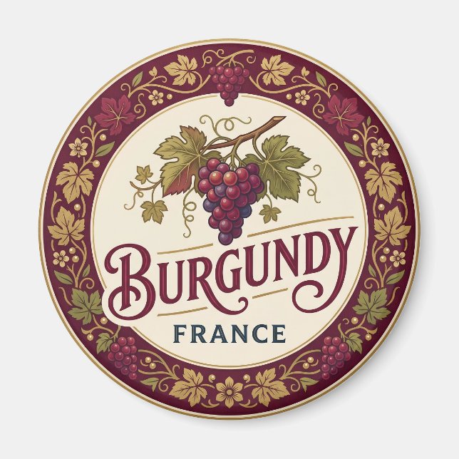 Íman Vinhas da Borgonha, Côte d'Or França (Frente)