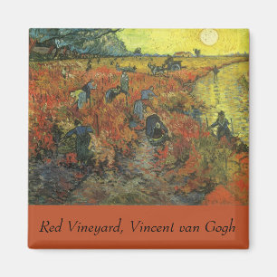 Íman Vinhedo vermelho por Vincent van Gogh, belas artes