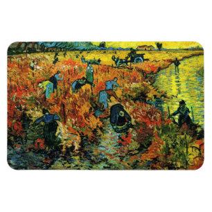 Íman Vinhedos vermelhos de Van Gogh no ímã de Arles