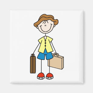 Íman Vinheta Com Bagagem