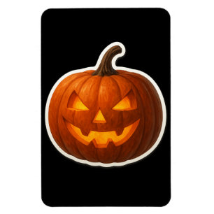 Íman Vinheta de Abóbora de Halloween Spooky