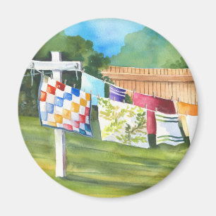 Íman Vinheta de lavagem do quintal