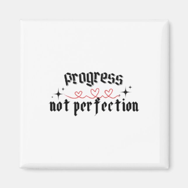 Íman Vinheta de Não Perfeição de Progresso1 (Frente)