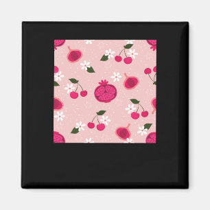 Íman Vinheta-margarida de Fruta de Pomegranato rosa